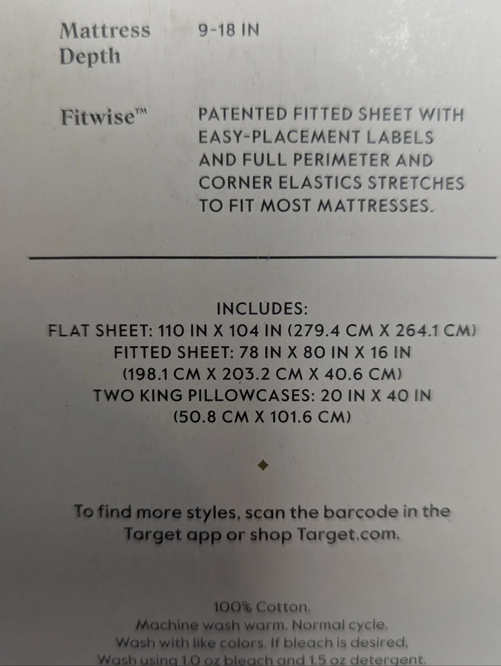 NWT Threshold Holly Branches Cotton King Sheet Set - Picture 7 of 9